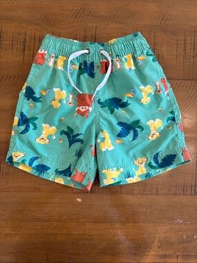 The Lion King Kids Swim Shorts with Jungle Print